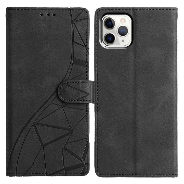 Triangles Embossed Leather Phone Case, For iPhone 13, For iPhone 12 / 12 Pro, For iPhone 12 Pro Max, For iPhone 11 Pro Max