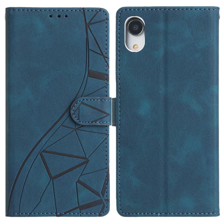 Triangles Embossed Leather Phone Case, For iPhone XS Max, For iPhone 7 Plus / 8 Plus