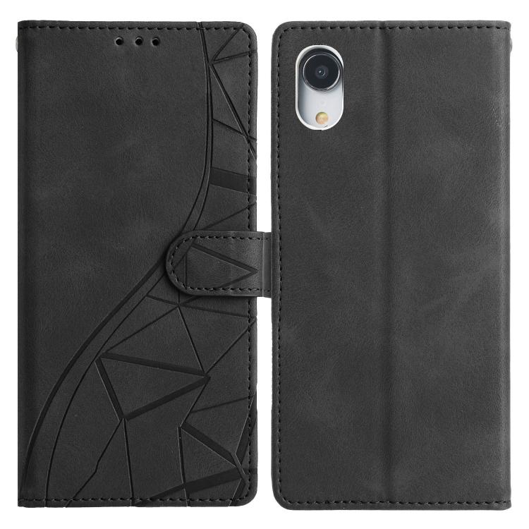 Triangles Embossed Leather Phone Case, For iPhone 11, For iPhone 11 Pro, For iPhone X / XS, For iPhone XR