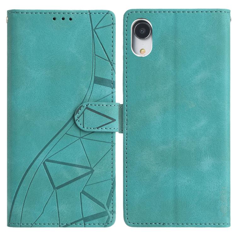 Triangles Embossed Leather Phone Case, For iPhone XS Max, For iPhone 7 Plus / 8 Plus