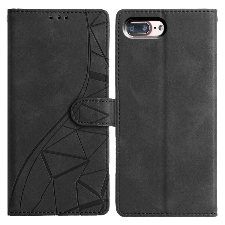 Triangles Embossed Leather Phone Case, For iPhone XS Max, For iPhone 7 Plus / 8 Plus