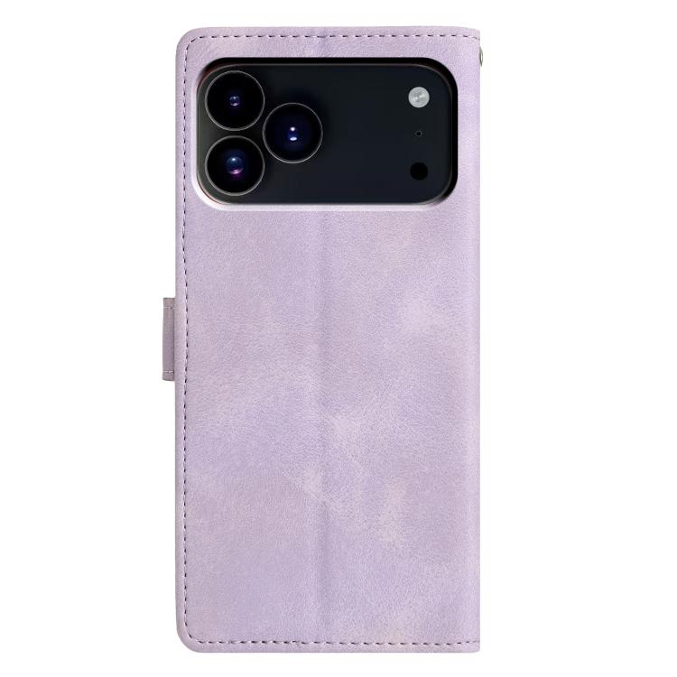 Triangles Embossed Leather Phone Case, For iPhone 17 Pro Max, For iPhone 17 Pro, For iPhone 17, For iPhone 17 Air