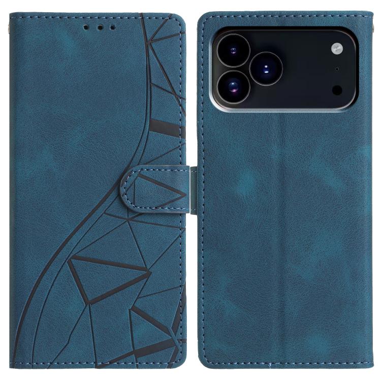 Triangles Embossed Leather Phone Case, For iPhone 17 Pro Max, For iPhone 17 Pro, For iPhone 17, For iPhone 17 Air