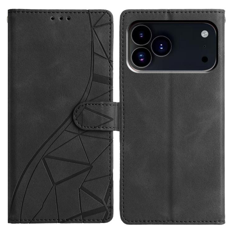 Triangles Embossed Leather Phone Case, For iPhone 17 Pro Max, For iPhone 17 Pro, For iPhone 17, For iPhone 17 Air