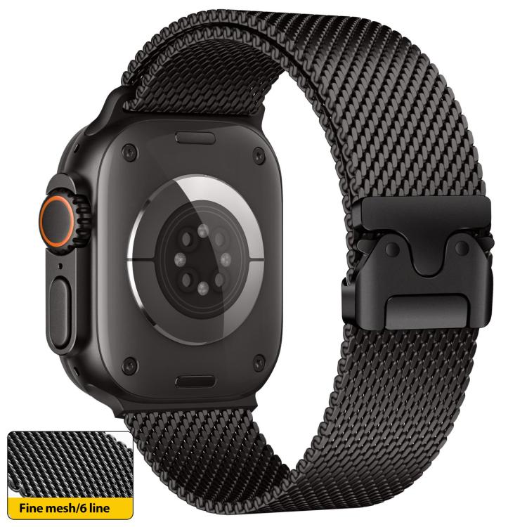 xDfind Umbrella Buckle Think Milanese Stainless Steel Watch Band, For Apple Watch 46mm / 49mm / 45mm / 44mm, For Apple Watch 42mm / 41mm / 40mm / 38mm
