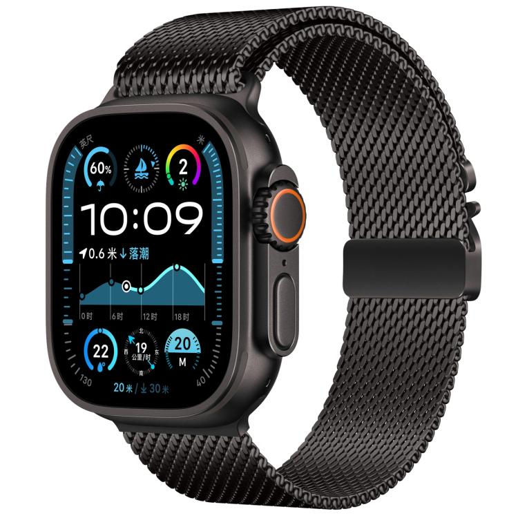 xDfind Umbrella Buckle Think Milanese Stainless Steel Watch Band, For Apple Watch 46mm / 49mm / 45mm / 44mm, For Apple Watch 42mm / 41mm / 40mm / 38mm