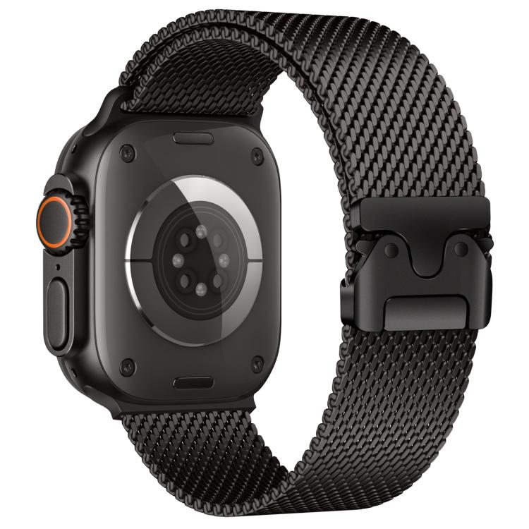 xDfind Umbrella Buckle Think Milanese Stainless Steel Watch Band, For Apple Watch 46mm / 49mm / 45mm / 44mm, For Apple Watch 42mm / 41mm / 40mm / 38mm