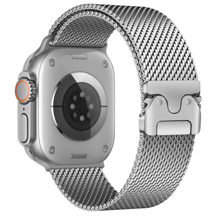 xDfind Umbrella Buckle Think Milanese Stainless Steel Watch Band, For Apple Watch 46mm / 49mm / 45mm / 44mm, For Apple Watch 42mm / 41mm / 40mm / 38mm