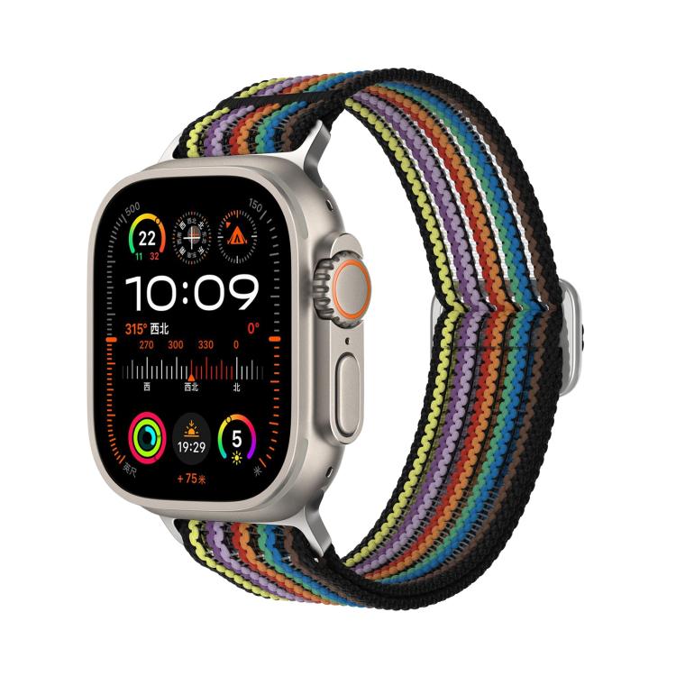 Breathable Nylon Fish Line Weaving Watch Band, For Apple Watch 46mm / 49mm / 45mm / 44mm, For Apple Watch 42mm / 41mm / 40mm / 38mm