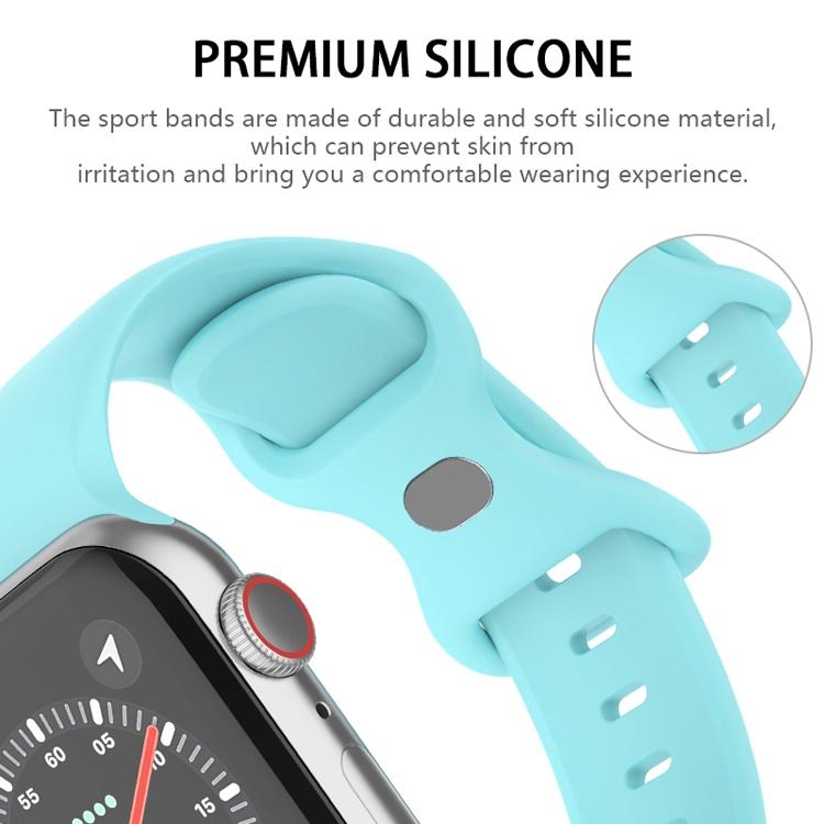 xDfind Butterfly Buckle Silicone Watch Band, For Apple Watch 46mm / 49mm / 45mm / 44mm, For Apple Watch 42mm / 41mm / 40mm / 38mm