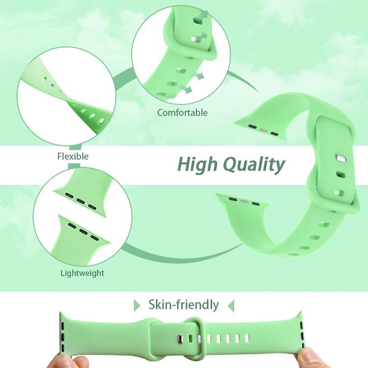 xDfind Butterfly Buckle Silicone Watch Band, For Apple Watch 46mm / 49mm / 45mm / 44mm, For Apple Watch 42mm / 41mm / 40mm / 38mm