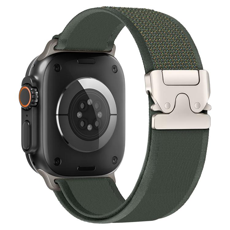xDfind Titanium Buckle Snap Button Loop Nylon Watch Band, For Apple Watch 46mm / 49mm / 45mm / 44mm, For Apple Watch 42mm / 41mm / 40mm / 38mm