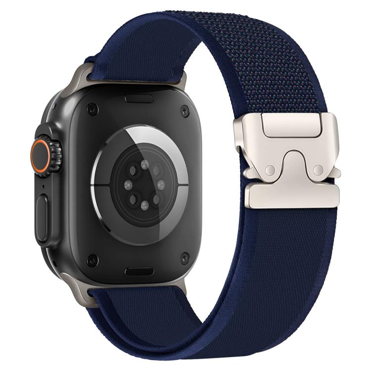 xDfind Titanium Buckle Snap Button Loop Nylon Watch Band, For Apple Watch 46mm / 49mm / 45mm / 44mm, For Apple Watch 42mm / 41mm / 40mm / 38mm