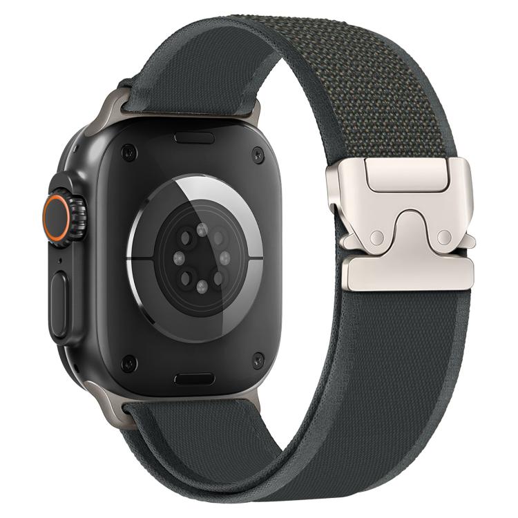 xDfind Titanium Buckle Snap Button Loop Nylon Watch Band, For Apple Watch 46mm / 49mm / 45mm / 44mm, For Apple Watch 42mm / 41mm / 40mm / 38mm