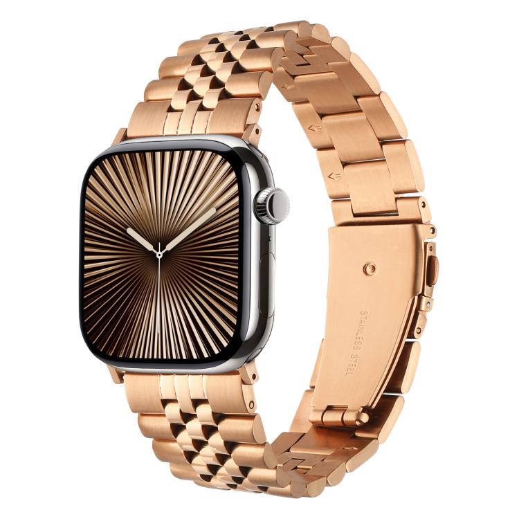 Quick Release Five-bead Metal Watch Band, For Apple Watch 46mm / 49mm / 45mm / 44mm, For Apple Watch 42mm / 41mm / 40mm / 38mm