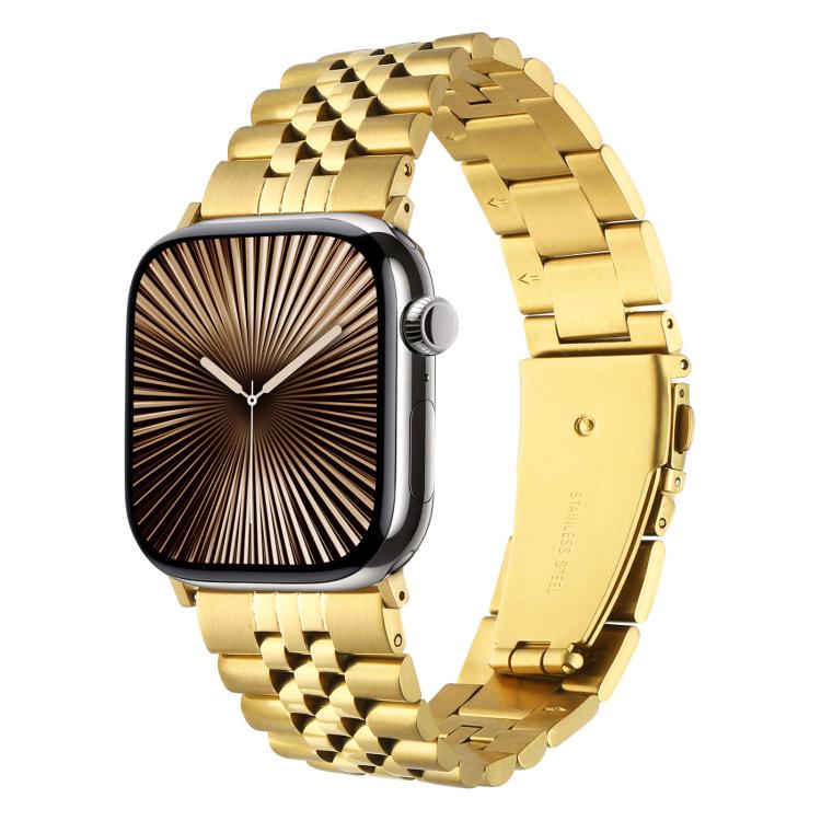 Quick Release Five-bead Metal Watch Band, For Apple Watch 46mm / 49mm / 45mm / 44mm, For Apple Watch 42mm / 41mm / 40mm / 38mm