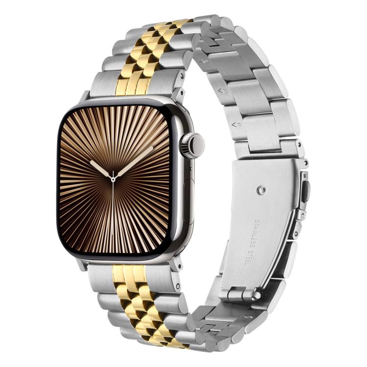 Quick Release Five-bead Metal Watch Band, For Apple Watch 46mm / 49mm / 45mm / 44mm, For Apple Watch 42mm / 41mm / 40mm / 38mm