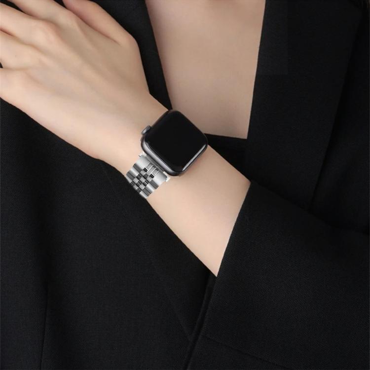 Quick Release Five-bead Metal Watch Band, For Apple Watch 46mm / 49mm / 45mm / 44mm, For Apple Watch 42mm / 41mm / 40mm / 38mm