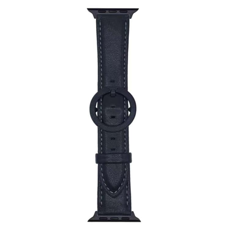 xDfind Round Buckle Leather Watch Band, For Apple Watch 46mm / 49mm / 45mm / 44mm, For Apple Watch 42mm / 41mm / 40mm / 38mm