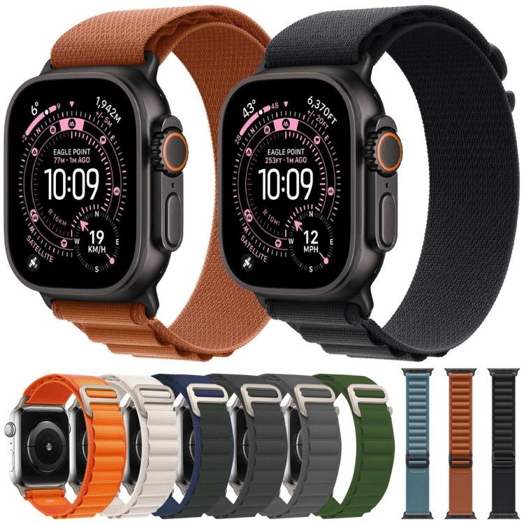 xDfind Aline Nylon Loop Watch Band, For Apple Watch 46mm / 49mm / 45mm / 44mm, For Apple Watch 42mm / 41mm / 40mm / 38mm