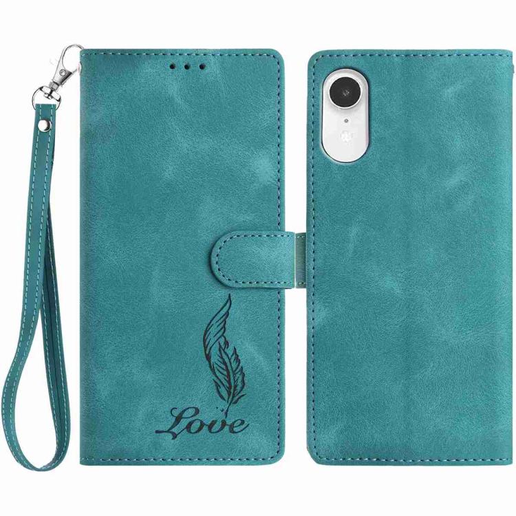 Skin Feel Embossed Feather Leather Phone Case, For iPhone XR, For iPhone XS Max, For iPhone 8 Plus / 7 Plus