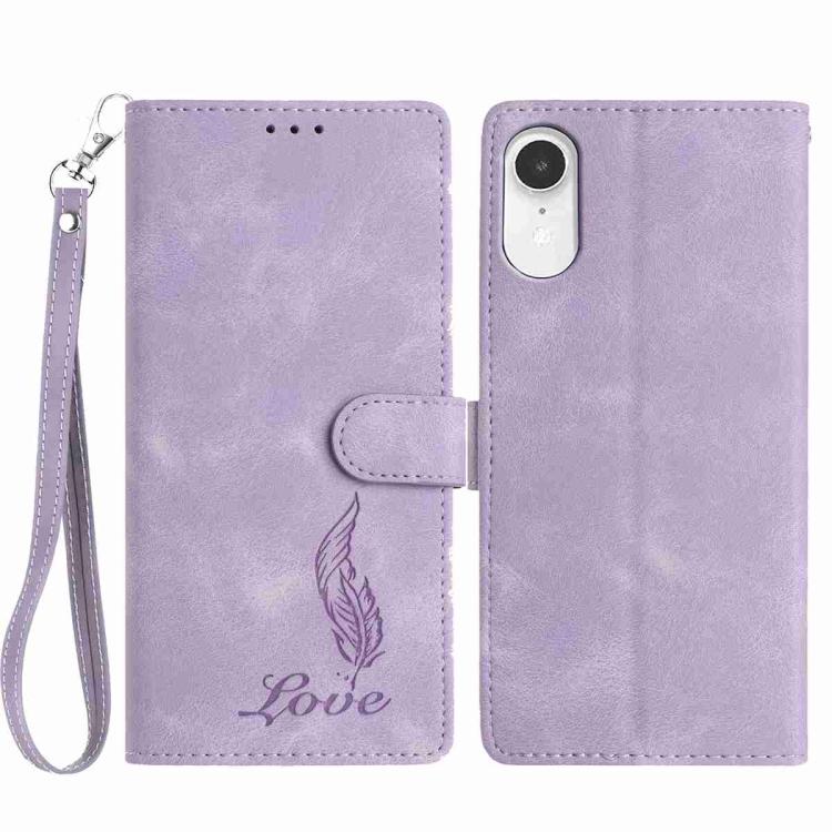 Skin Feel Embossed Feather Leather Phone Case, For iPhone XR, For iPhone XS Max, For iPhone 8 Plus / 7 Plus