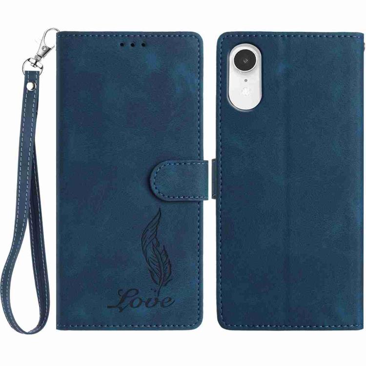 Skin Feel Embossed Feather Leather Phone Case, For iPhone XR, For iPhone XS Max, For iPhone 8 Plus / 7 Plus