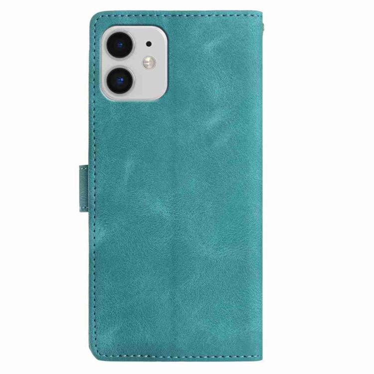 Skin Feel Embossed Feather Leather Phone Case, For iPhone 11, For iPhone 11 Pro, For iPhone XS / X