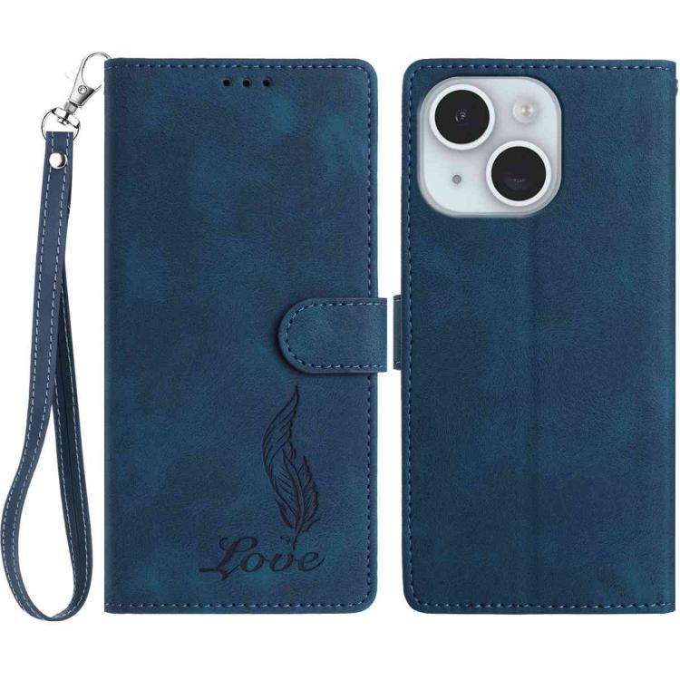 Skin Feel Embossed Feather Leather Phone Case, For iPhone 13 Pro Max, For iPhone 13 Pro, For iPhone 13