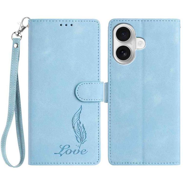 Skin Feel Embossed Feather Leather Phone Case, For iPhone 17 Pro Max, For iPhone 17 Pro, For iPhone 17