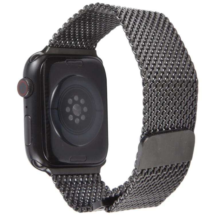 Double-section Magnetic Milanese Steel Watch Band, For Apple Watch 46mm / 49mm / 45mm / 44mm, For Apple Watch 42mm / 41mm / 40mm / 38mm