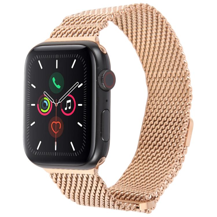 Double-section Magnetic Milanese Steel Watch Band, For Apple Watch 46mm / 49mm / 45mm / 44mm, For Apple Watch 42mm / 41mm / 40mm / 38mm