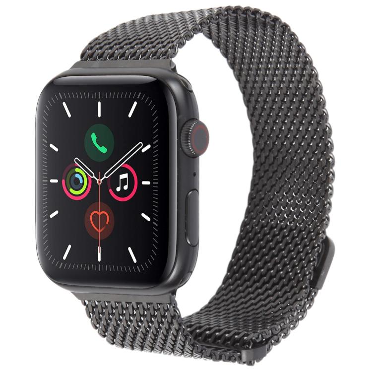 Double-section Magnetic Milanese Steel Watch Band, For Apple Watch 46mm / 49mm / 45mm / 44mm, For Apple Watch 42mm / 41mm / 40mm / 38mm