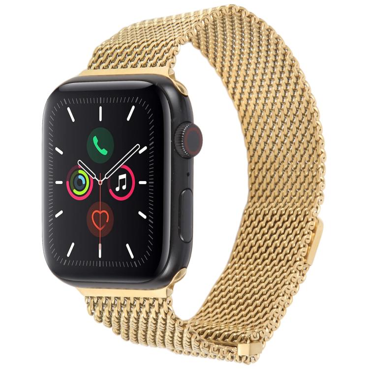 Double-section Magnetic Milanese Steel Watch Band, For Apple Watch 46mm / 49mm / 45mm / 44mm, For Apple Watch 42mm / 41mm / 40mm / 38mm
