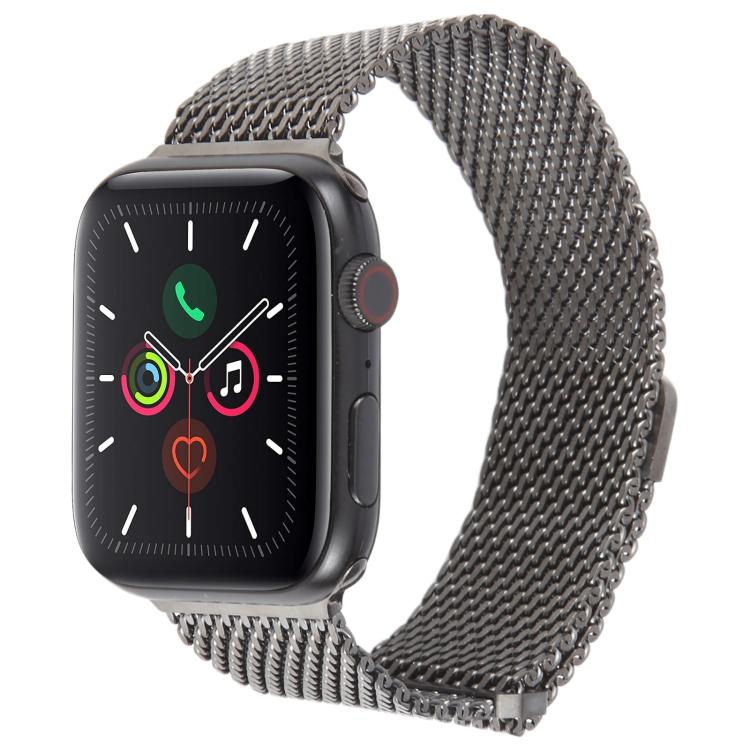 Double-section Magnetic Milanese Steel Watch Band, For Apple Watch 46mm / 49mm / 45mm / 44mm, For Apple Watch 42mm / 41mm / 40mm / 38mm