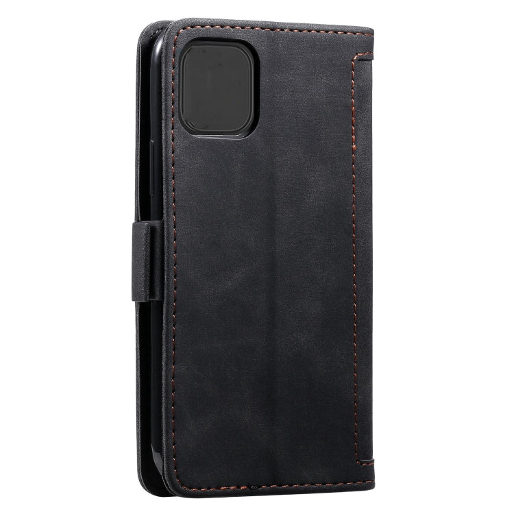 Retro Splicing Horizontal Flip Leather Case with Card Slots & Holder & Wallet, For iPhone 12 Pro Max