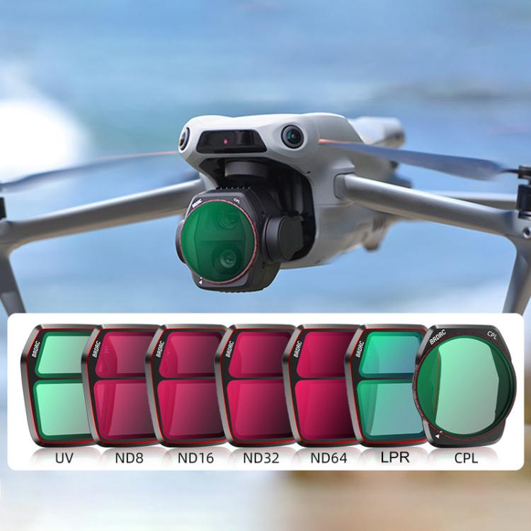 DJI Air 3S Lens Filter Set - UV, CPL, ND8-64, Night