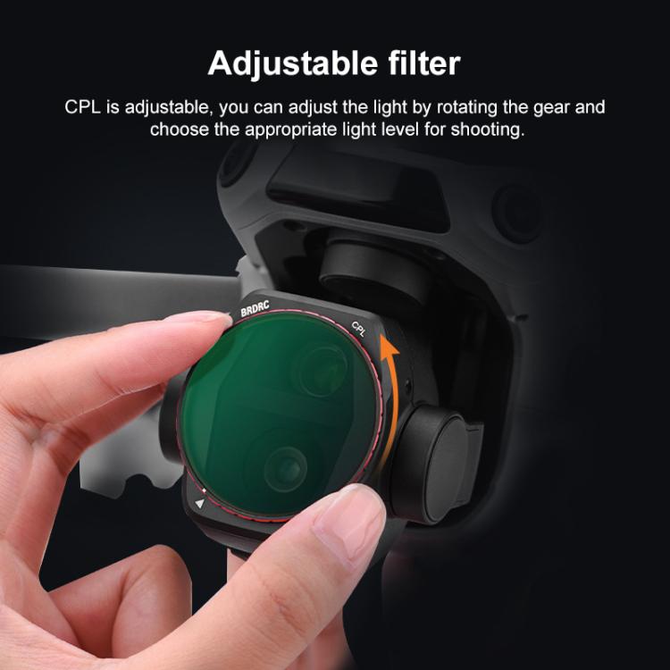 For DJI Air 3S BRDRC Camera Lens Filter, UV, CPL, ND8, ND16, ND32, ND64, NIGHT, 3 in 1 CPL UV ND16, 4 in 1 CPL ND16-64, 6 in 1 ND8-64 UV CPL