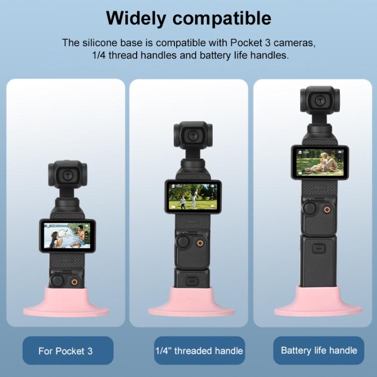 BRDRC Silicone Desktop Base Bracket, For DJI OSMO Pocket 3