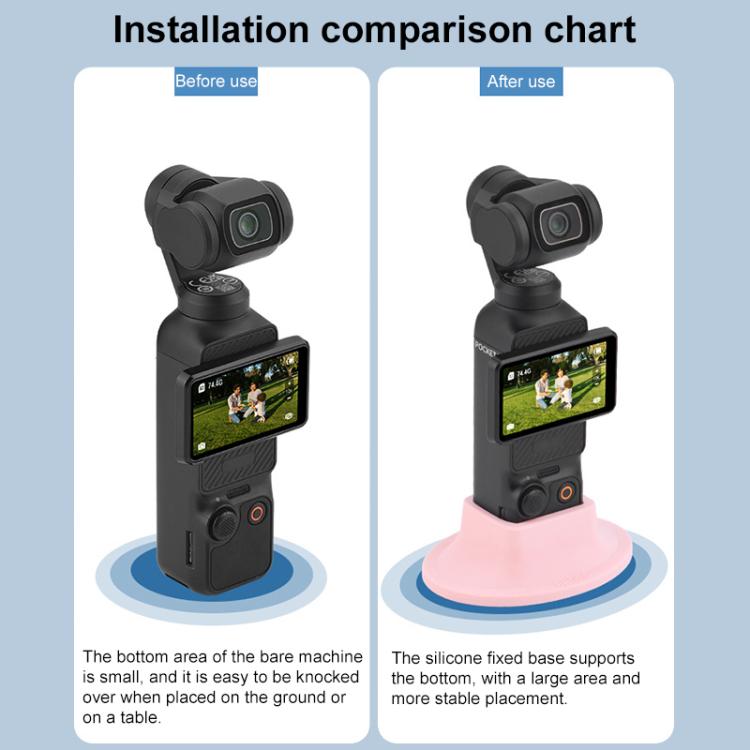 BRDRC Silicone Desktop Base Bracket, For DJI OSMO Pocket 3