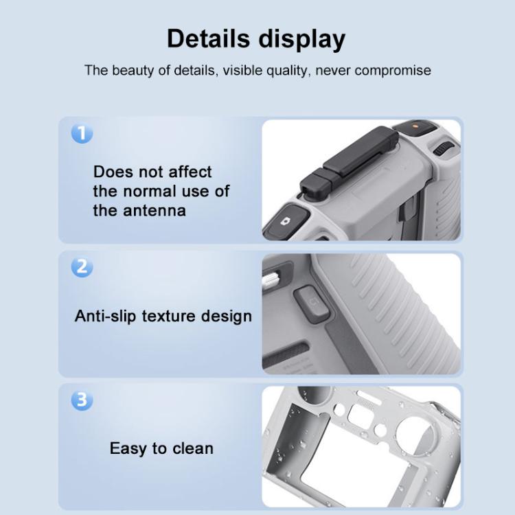 BRDRC Remote Control Shockproof Anti-scratch Silicone Case, For DJI RC 2