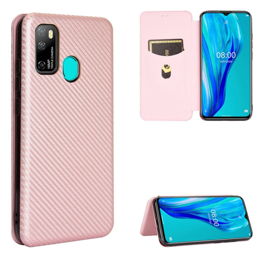 Carbon fiber magnetic flip case for Samsung Galaxy S20 FE 5G with card slot and lanyard