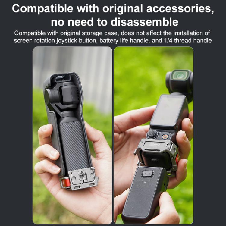 BRDRC Quick Assembly Multi-function Cold Shoe Extension Mount, For DJI Osmo Pocket 3