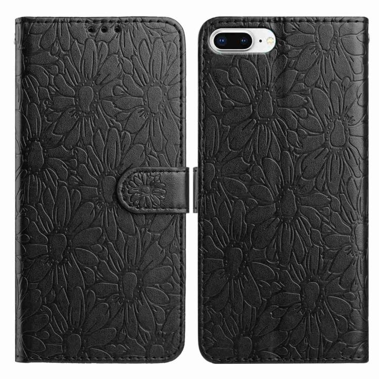 Daisy Embossed Leather Phone Case, For iPhone XS Max, For iPhone 8 Plus / 7 Plus