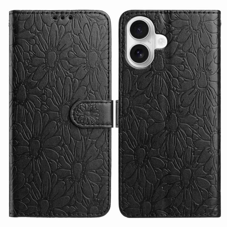 Daisy Embossed Leather Phone Case, For iPhone 17, For iPhone 17 Air