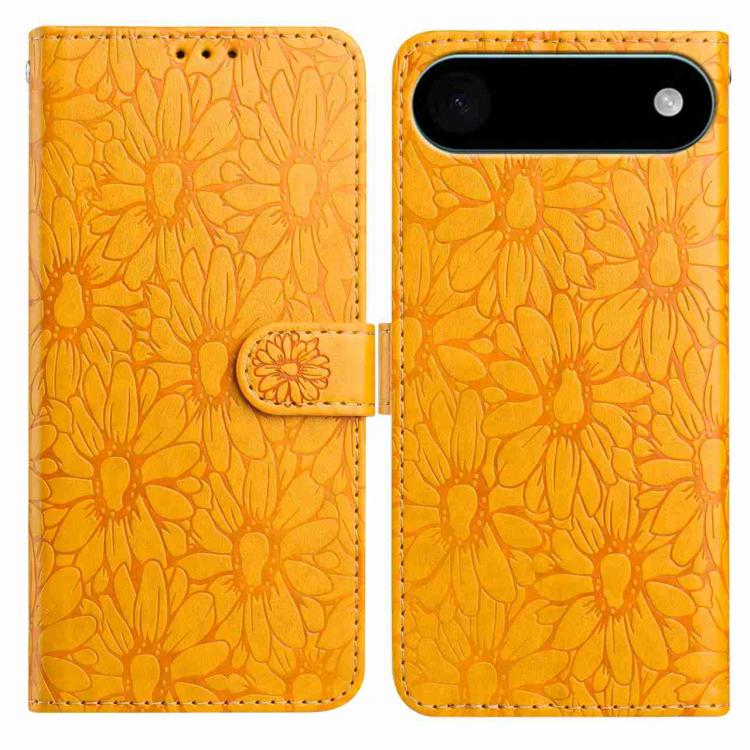 Daisy Embossed Leather Phone Case, For iPhone 17, For iPhone 17 Air