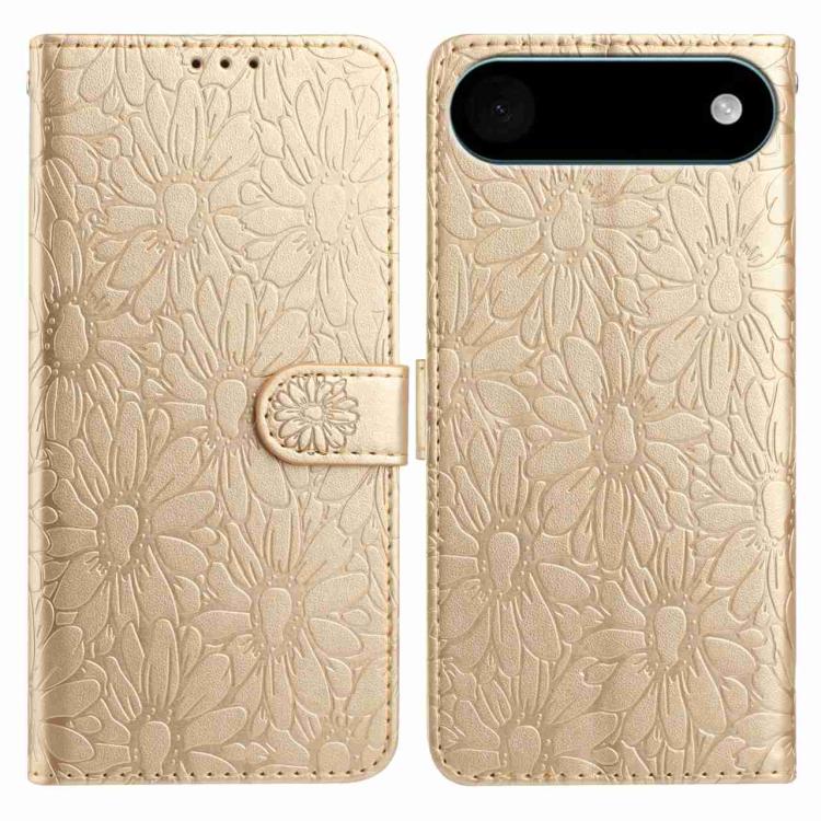 Daisy Embossed Leather Phone Case, For iPhone 17, For iPhone 17 Air
