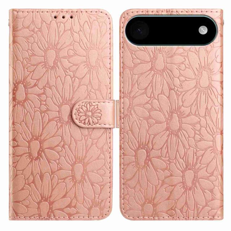 Daisy Embossed Leather Phone Case, For iPhone 17, For iPhone 17 Air