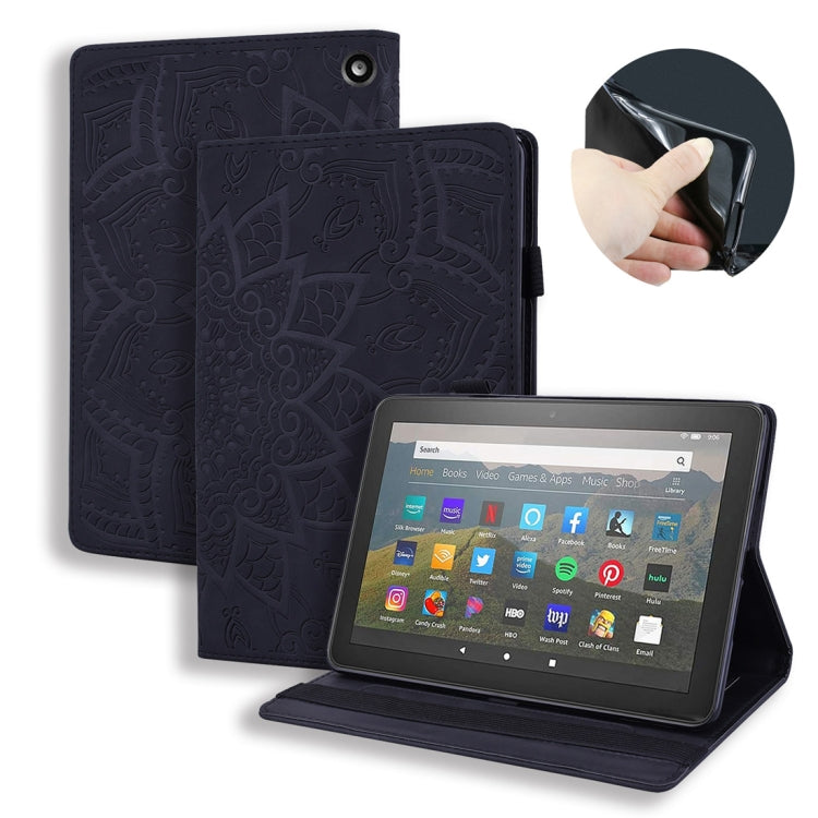 Calf Texture Embossed Horizontal Flip Leather Case with Holder & Card Slots & Photo Frame, For Huawei Enjoy Tablet 2, For Huawei MatePad 10.8, For Amazon Fire HD 8 (2020)