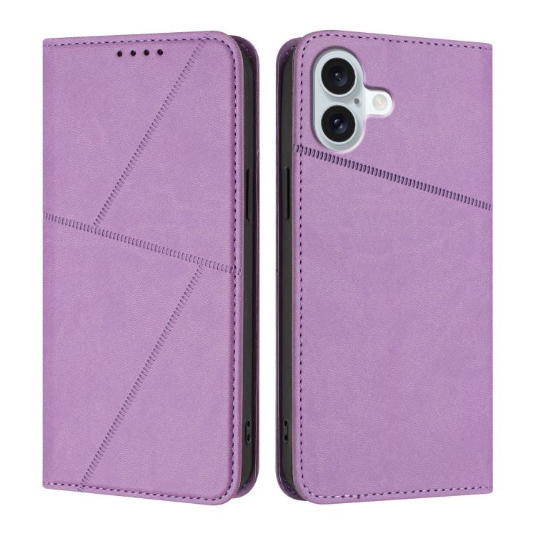 Strong Magnetic Frosted Flip Leather Phone Case, For iPhone 16 Pro, For iPhone 16 Plus, For iPhone 16